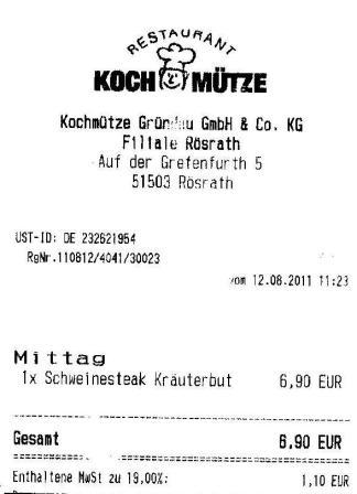 agut Hffner Kochmtze Restaurant